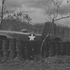 North American B-25C Mitchell/41-12485 in revetment at airfield near Port Moresby, PNG, 1943. WRG-0021490