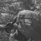 North American B-25 Mitchell under protective covering near Port Moresby, Papua, New Guinea, November 27, 1942. WRG #: 0021492