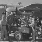 B-25 Mitchell in North Africa. members being served coffee. 1943. WRG-0021513