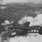 North American B-25J-5-NC Mitchell/43-28082 of the 9th AF over Western Europe 1944. WRG-0021522