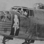 B-25 Mitchell/She's Engaged of the  37th BW, 12th AF, at  Peretola, Italy, April 1945. WRG-0021537