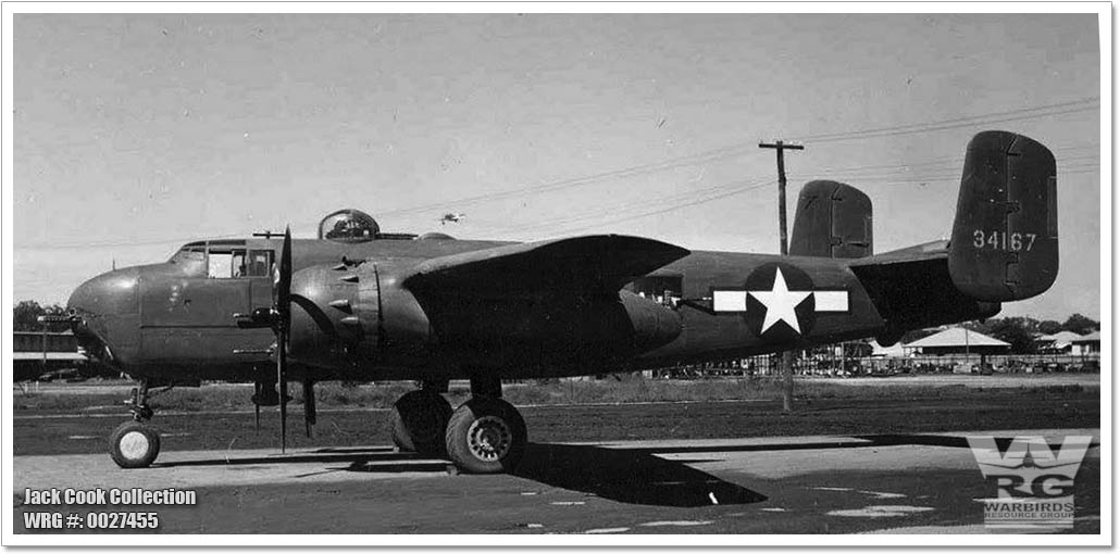 B-25H Mitchell/43-4167 at Eagle Farm, Australia during November 1943. WRG# 0027455
