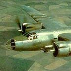 Martin B-26 Marauder in flight.