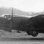 Martin B-26 Marauder making emergency landing.