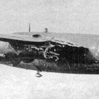 Martin B-26 Marauder shot up but still flying.