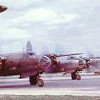 Martin B-26 Marauders waiting to take-off..
