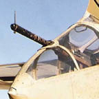 Martin B-26 Marauder tail gun position.