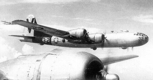 B-29 Superfortress in flight.