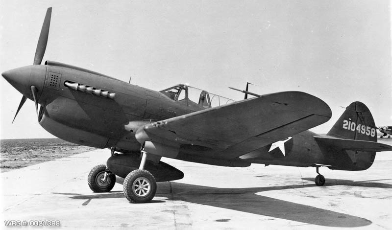 Curtiss P-40N Warhawk/42-104958. WRG# 0021388