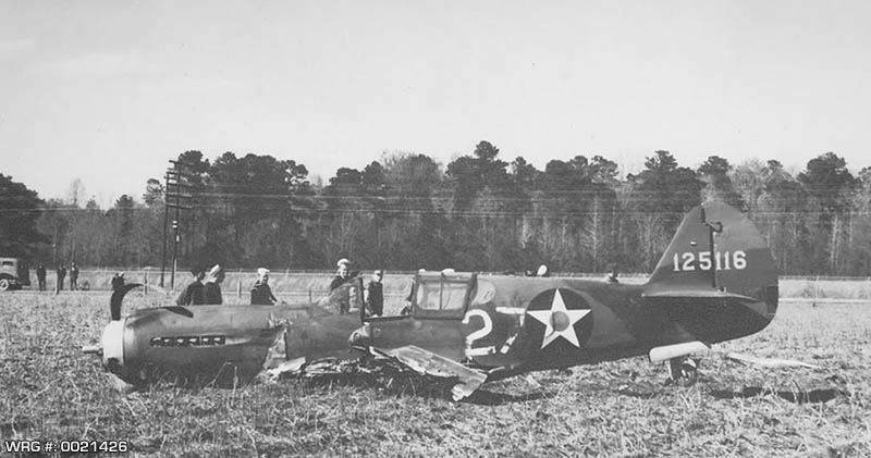 Curtiss P-40E-1 Warhawk/41-25116. WRG# 0021426