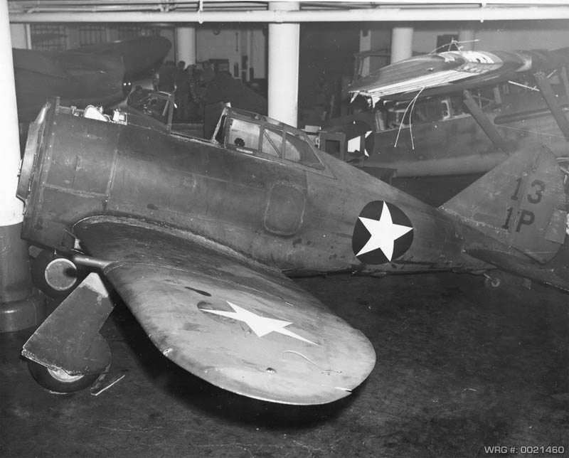 Republic P-43 Lancer, stored without an engine. WRG # 0021460