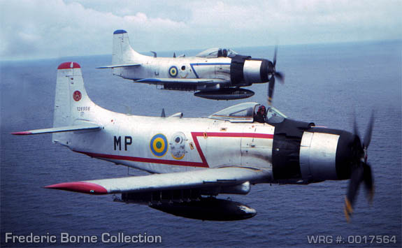 Douglas AD4 Skyraider Gabonese AF - WRG# 0017564