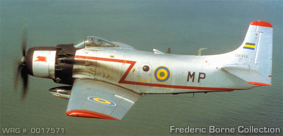 Douglas AD4 Skyraider Gabonese AF - WRG# 0017571